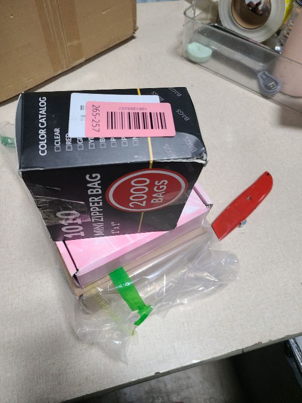 Photo 1 of 2000 Pcs Mini Zip Bags, 1"x1" Clear Small Reclosable Plastic Bags, Poly Resealable Bags For Jewelry, Beads, Crafts and Small Accessories