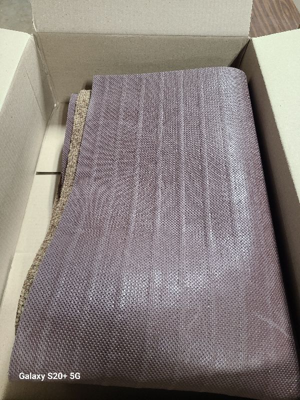 Photo 1 of 2' x 6' Runner Rugs with Rubber Backing, Indoor Outdoor Utility Carpet Runner Rugs, Stripe Brown, Can Be Used as Aisle for The RV and Boat, Laundry Room and Balcony