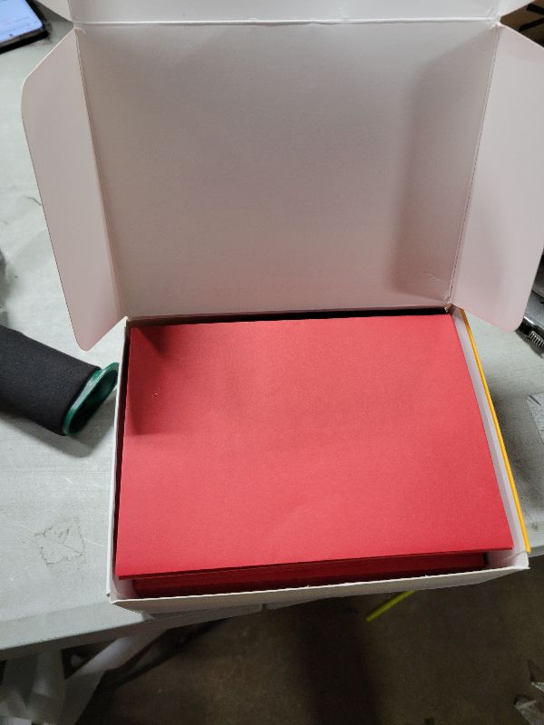 Photo 1 of 110 5x7 Red Invitation Envelopes - for 5x7 Cards - A7 - (5 ¼ x 7 ¼ inches) - Perfect for Weddings, Graduations, Baby Showers - 120 GSM - 32lb/80lb Text - Peel, Press & Self Seal - Square Flap