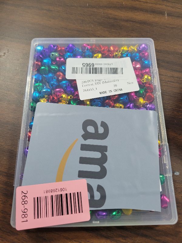 Photo 1 of 200 PCS Craft Bells 1/2 Inch Tiny Jingle Bells for Crafting Small Bell Mini Bell for Christmas Decoration, Home, Pets, Party, Festival, DIY (Multicolor)