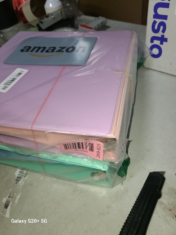 Photo 1 of 1.5'' 3-Ring-Binder with Pockets, 325 Sheets Capacity, 2 inch Binders fits 11" x 8.5" US Letter Size, Assorted 4 Pastel Colors - Ideal for School, Office, and Home Use (1.5 inch)
