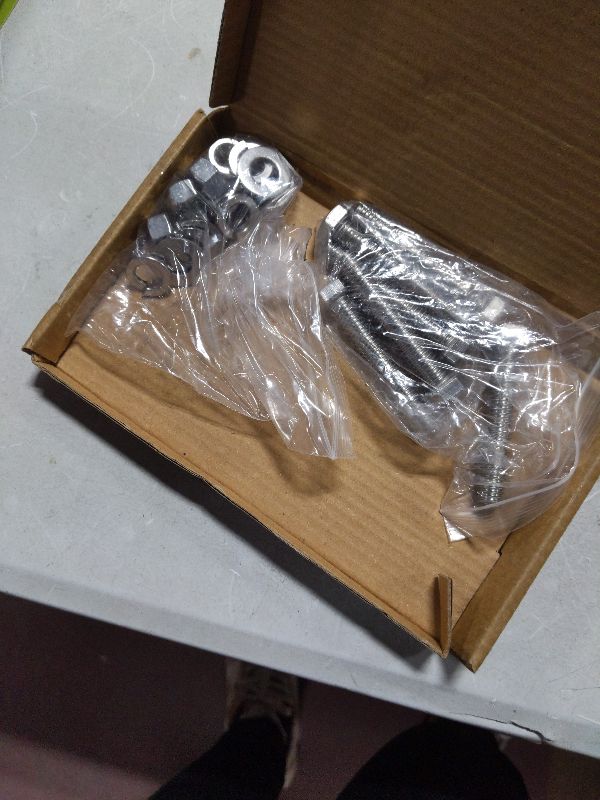 Photo 1 of (6Set) 3/8-16 x 2-1/4" Complete Set Hex Head Screw Bolts,Nuts,Fender Flat washers,Split Lock Washers,Fully Threaded, Stainless Steel 18-8?304?, Bright Finish.