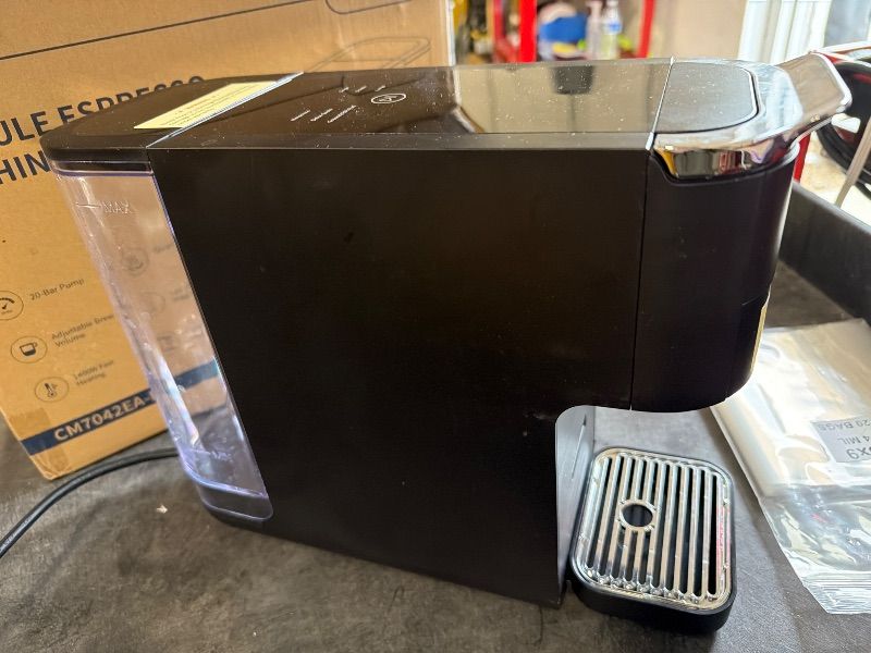 Photo 1 of KIDISLE 20 Bar Espresso Machine, Compatible with Nespresso Original & Dolce Gusto Capsules, Ground Coffee & ESE Pods, 47.3oz Tank, One-Touch Boil, Smart Controls, Drip Tray & Storage