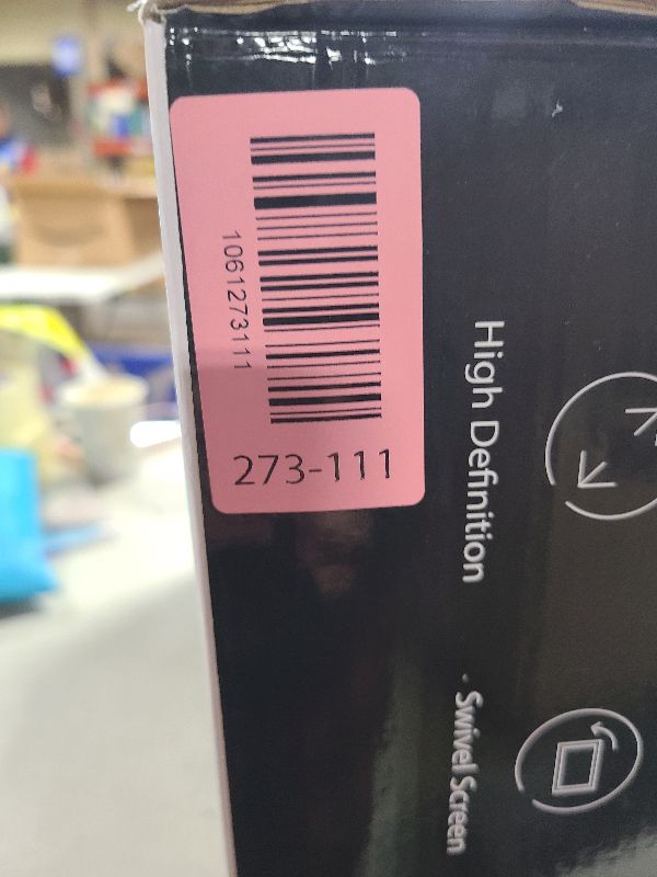 Photo 1 of 17.5" Portable DVD Player with 15.6" Large HD Screen, 6 Hours Rechargeable Battery, Support USB/SD Card/Sync TV and Multiple Disc Formats, High Volume Speaker, Black