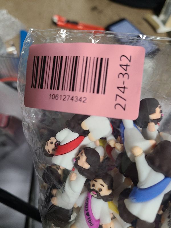 Photo 1 of 105 PCS Little Jesus Figures,Mini Jesus Figurines - Tiny Statues for Easter Egg Stuffers,Religious Gifts,Parties,Baptism Gifts,Multicolor Miniature Decorations,Hide and Seek Figurines?Multicolor?