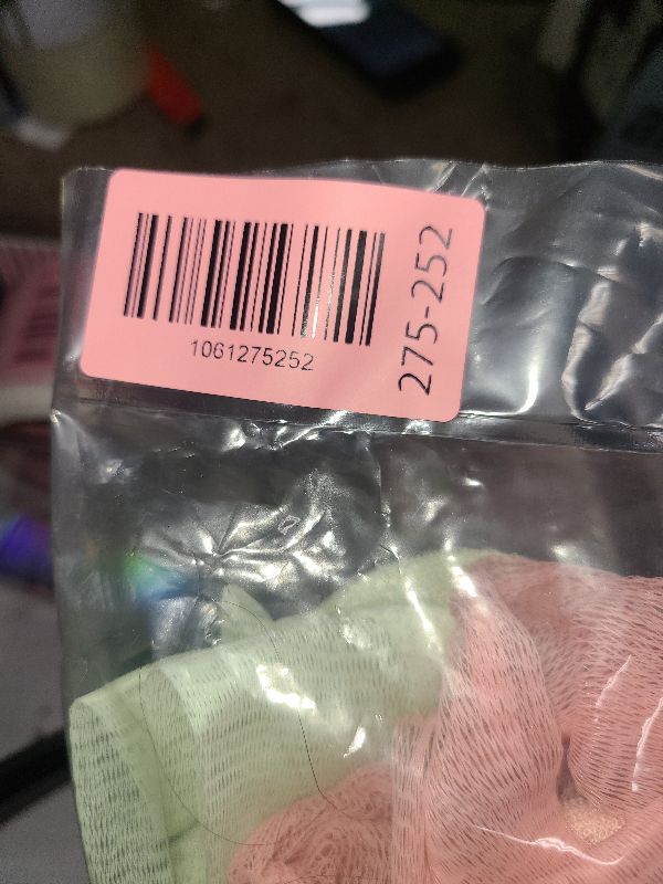 Photo 1 of 2 PCS Loofah Washcloth, Soap Bar Loofah with Drawstring Soft, 2 in 1 Loofahs Sponge Washcloth for Cleansing and Smooth Skin(Pink, Green)