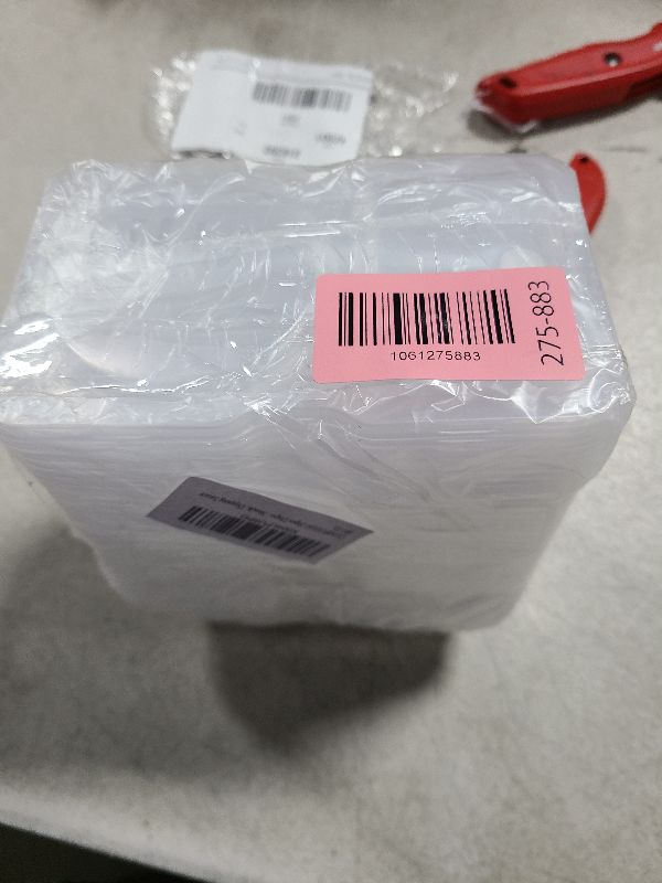 Photo 1 of 20pcs Double Compartment Condiment Container with Lids, Mini Plastic Snack Containers,BPA Free,Microwave Safe,Leakproof Food Storage, To Go Food Containers,Take Out Sauce Container