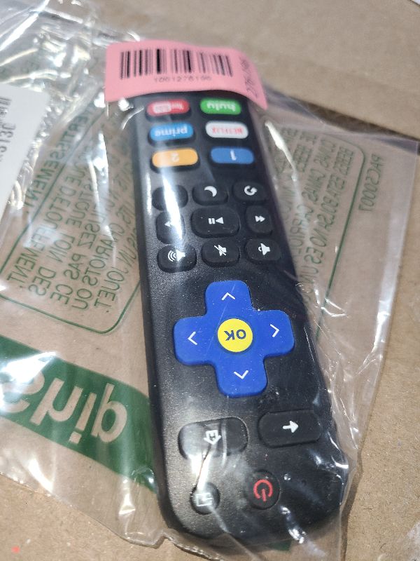 Photo 1 of 1-clicktech for Roku Remote 2-in-1 for Roku-TV and Roku Box, Compatible for TCL Hisense ONN Sanyo Sharp Hitachi Element Insignia LG Magnavox Roku TV, w/ 12 Opt. Channels [NOT for Stick]