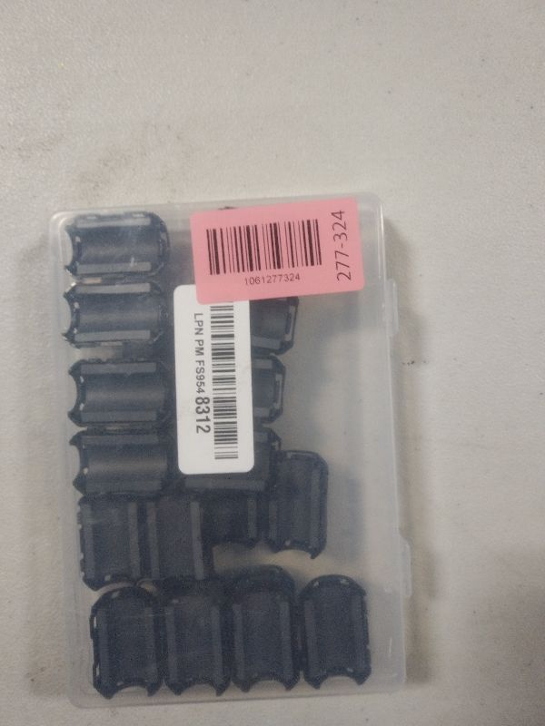 Photo 1 of 10PCS 13mm Ferrite Core Clip-On EMI RFI Noise Filter Ferrite Beads Snap On Industrial-Grade UI1000 Snap Ring Choke for Power Tools, UPS, Coaxial Cable, Audio Equipment Interference Suppressor (13 mm)