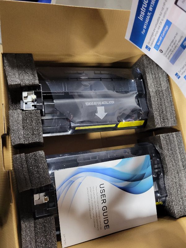 Photo 1 of 148A Toner Cartridges (2-Pack) Compatible Replacement for HP 148A 148X W1480A W1480X Toner Cartridge Black with HP Pro MFP 4101fdw 4101fdn 4001dw 4001dn 4001n Printer