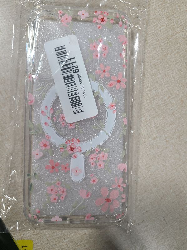 Photo 1 of )
Magnetic for Samsung Galaxy S25 Case Compatible with MagSafe Cute Floral Flower Clear Aesthetic Women Girls Slim Transparent Trendy Shockproof Case for S25, Small