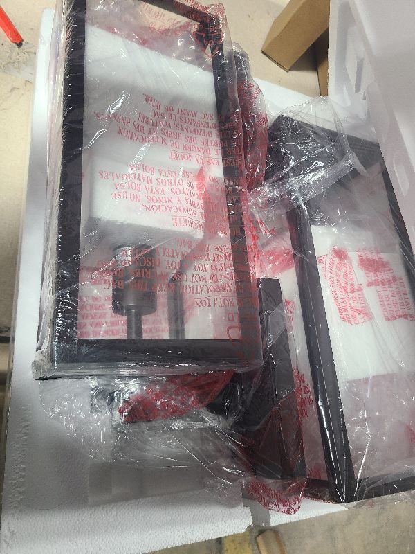 Photo 1 of 2 Pack Large Outdoor Sconce Lights,18 Inch Outdoor Wall Lantern Light,Exterior Sconce Metal and Glass Large Porch Light, Oil Rubbed Bronze Outdoor Lanterns For Front Porch Garage Balcony