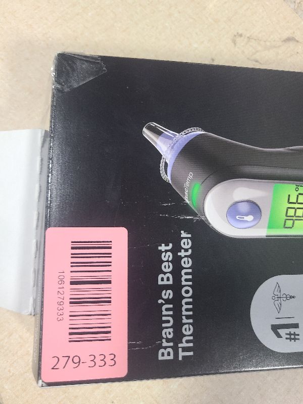 Photo 1 of 
Braun ThermoScan 7 Digital Ear Thermometer for Adults, Babies & Infants, Age-Adjusted Fever Guidance, No. 1 Brand Recommended by Pediatricians