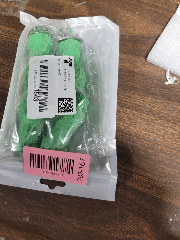 Photo 1 of 2 PCS Bird Beak Grinding Stone Bird Parrot Cage Perch Stand Anti-Slip Nail Trimming Stick Parrots Perch Resin Beak Grinder Stone Foot Claws Trimmer Accessories for Parrot Budgie Cockatiel (Green)