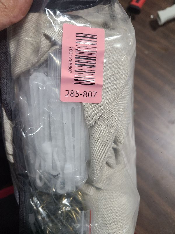 Photo 1 of 108 Inch Linen Pleated Curtains 2 Panels Set for Living Room Bedroom Farmhouse Rustic Farmhouse Back Tab Memory Trained Pinch Pleat Extra Window Curtain Tan Sand Beige 108 Inch Length for Office 9FT