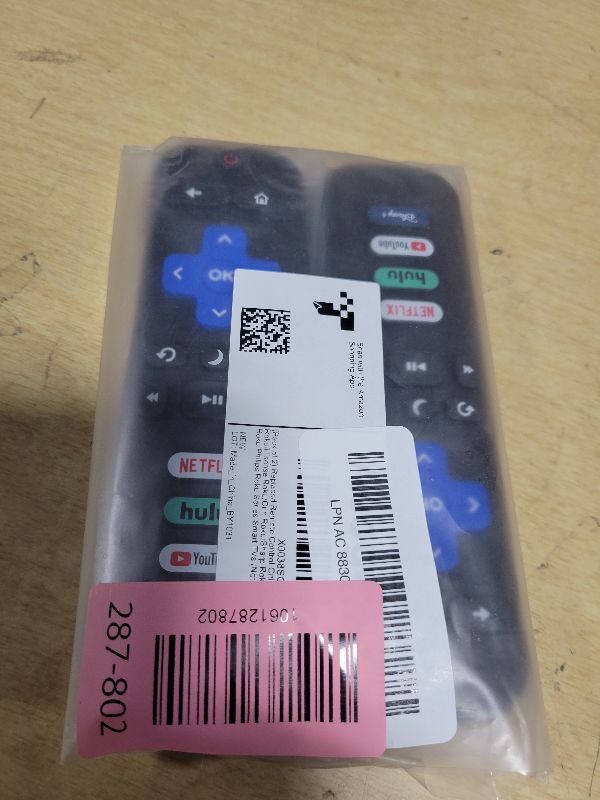 Photo 1 of (Pack of 2) Replacement Remote Control Only for Roku TV, Compatible for TCL Roku/Hisense Roku/Onn Roku/Sharp Roku/Element Roku/Westinghouse Roku/Philips Roku Smart TVs (Not for Roku Stick and Box)