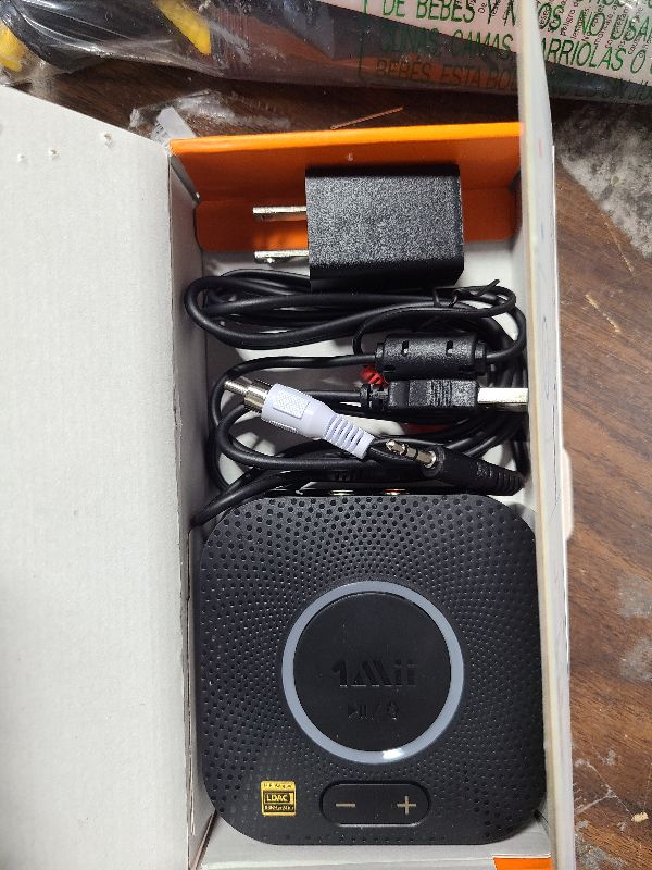 Photo 1 of 1Mii B06S+ Bluetooth 5.2 Receiver, HiFi Bluetooth Audio Adapter w/LDAC, aptX HD & aptX Low Latency, Long Range Hi-Res Audio with Volume Control, 3.5mm & RCA outputs, Easy Setup for Home Stereo System