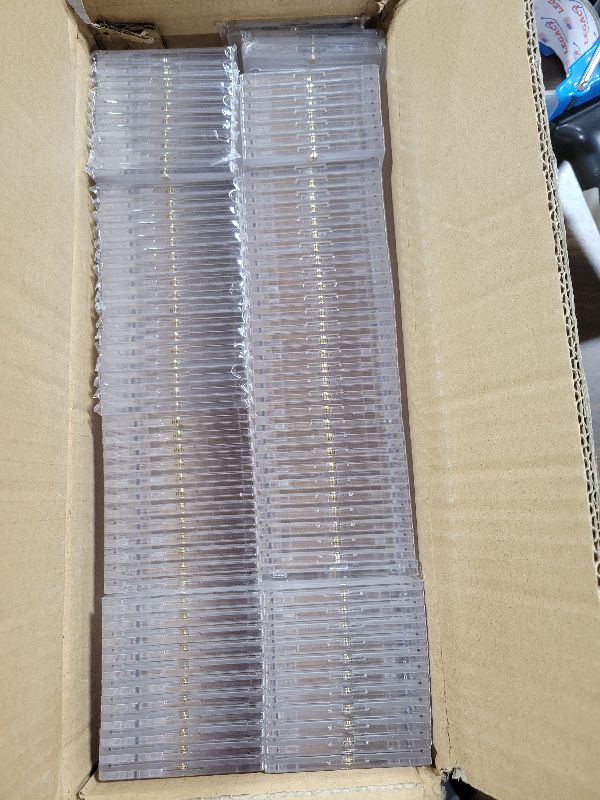 Photo 1 of 100ct Magnetic Card Holders for Trading Cards, 35pt Baseball Card Display Case Fit for Sports Cards, MTG Cards, Standard Cards