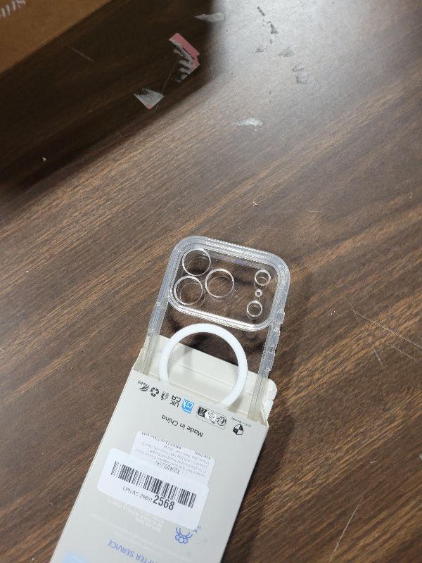 Photo 1 of [CD Metal Ring & Invisible 360° Spin Stand] Magnetic Case for iPhone 17 Pro [Electroplated Shockproof Bumper ][Compatible with Mag Safe] Cover with Stand for Women Men Slim Clear - Cosmic Orange