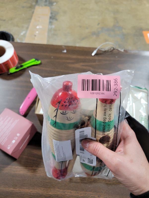 Photo 1 of 2 Pieces Colorful Fish Shaped Guiro Instrument Latin Musical Wooden Frog Instrument Musical Percussion for Adults with Rhythm Sticks