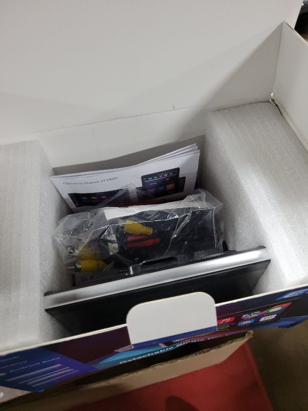 Photo 1 of 10.1 inch Single Din Car Stereo with CarPlay and Android Auto, 10 inch Touch Screen Radio with Mirror Link/1080P/EQ Audio/SWC/Bluetooth +Backup Camera+MIC