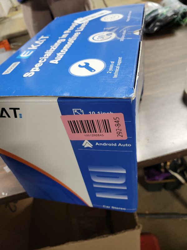 Photo 1 of 10.1 inch Single Din Car Stereo with CarPlay and Android Auto, 10 inch Touch Screen Radio with Mirror Link/1080P/EQ Audio/SWC/Bluetooth +Backup Camera+MIC