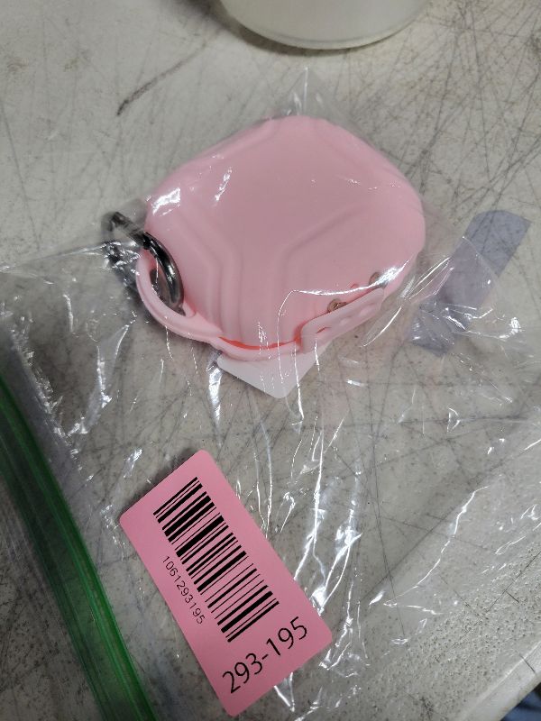Photo 1 of [Secure Lock] Case for Shokz OpenFit Air T511 Open-Ear Headphones, Silicone Anti-Slip Anti-Scratch Protective Cover for Shokz OpenFit Air T511 Case Earbuds Charging Case with Carabiner (Pink)