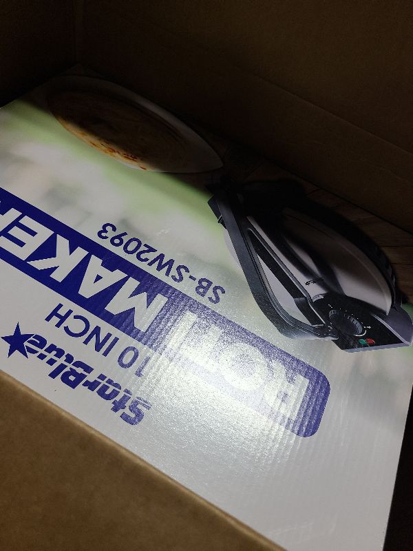 Photo 1 of 10inch Roti Maker by StarBlue with FREE Roti Warmer - The automatic Stainless Steel Non-Stick Electric machine to make Indian style Chapati