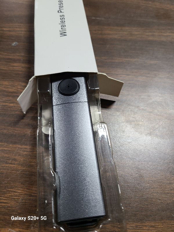 Photo 1 of 2-in-1 USB Type C Presentation Clicker, Rechargeable Wireless Presenter Remote, Clicker for PowerPoint Presentations, Pointer for Presentations Slide Advancer with Volume Control for Mac,Computer, PPT