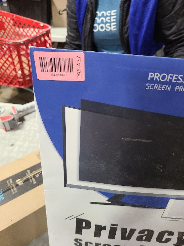 Photo 1 of [2-Pack] 24 Inch Privacy Screen for Computer Monitor 16:9 Aspect Ratio, Eye Protection Anti Blue Light Glare Shield, 24inch Removable Black Blackout Anti Spy Desktop Security Private Filter