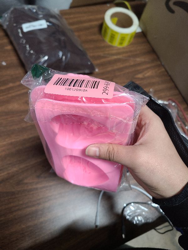 Photo 1 of 2 Pcs Heart Soap Molds,3D Embossed Rose Heart Silicone Chocolate Molds Valentine Silicone Molds for DIY Valentine Chocolates, Candy,Muffins,Candle, Soap Cake Decoration