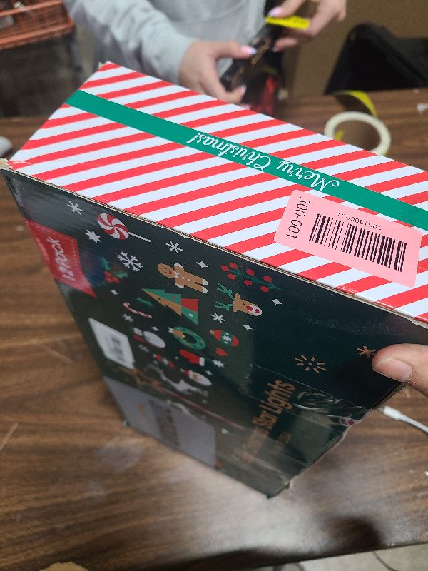 Photo 1 of 12 Pack Christmas Decorations Outdoor, Twinkling Big Star Solar Christmas Lights with 180 Bright LED and 10 Lighting Modes, Warm White Waterproof Xmas Decor for Pathway Yard