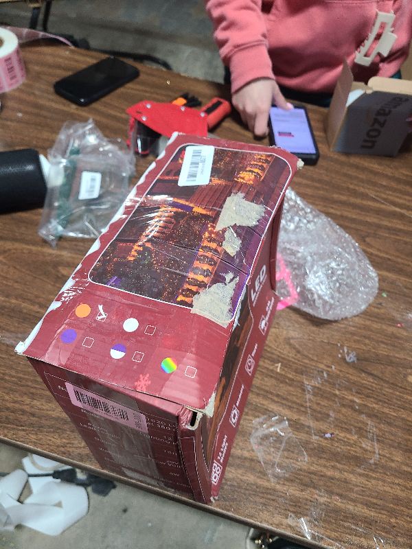 Photo 1 of 1620 LED Christmas Lights with 360Drops, 164ft 12 Modes Warm White Outdoor String Lights with Timer Dimmable, Waterproof Hanging Twinkle Lights for Indoor Holiday Wedding Party Eaves Christmas Decor