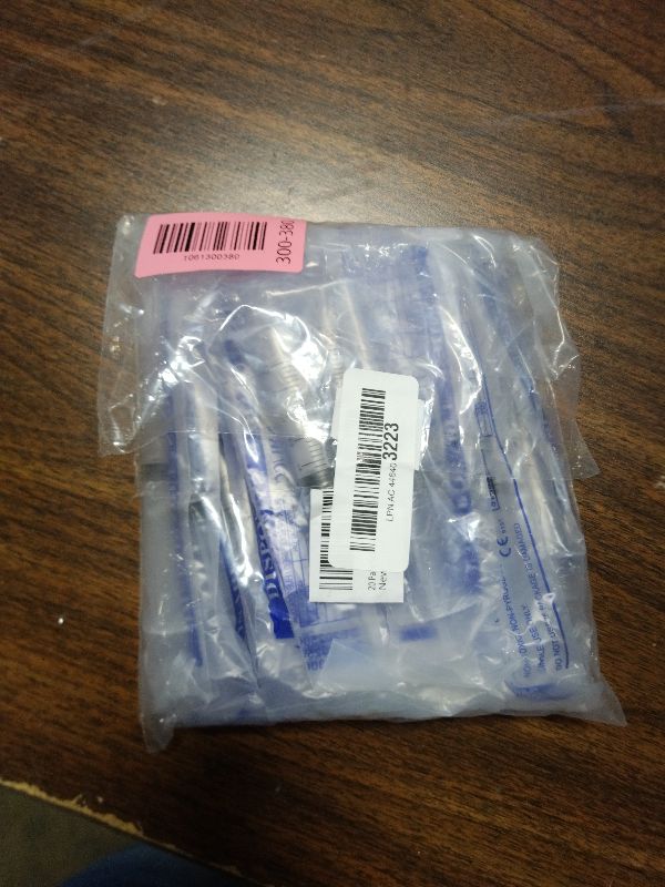 Photo 1 of 20 Pack 5ml Industrial Sterile Syringes with 22Ga 1.2 Inch, Plastic Disposable Syringe for Scientific Labs, Liquids Refilling and Measuring