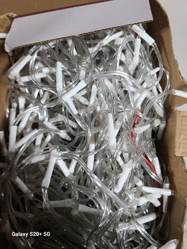 Photo 1 of 1620 LED Christmas Lights with 360Drops, 164ft 12 Modes Blue and White Outdoor String Lights with Timer Dimmable, Waterproof Hanging Twinkle Lights for Outside Holiday Wedding Party Eaves Yard Decor