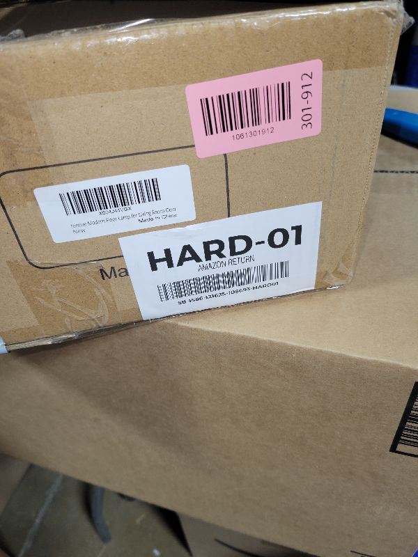 Photo 1 of ?Upgraded?Dimmable Gold Floor Lamps for Living Room, 11W LED Bulb Included, Modern Standing Lamp with Marble Base, Tall Pole Light with White Linen Shade for Bedroom Reading Office Corner Nursery