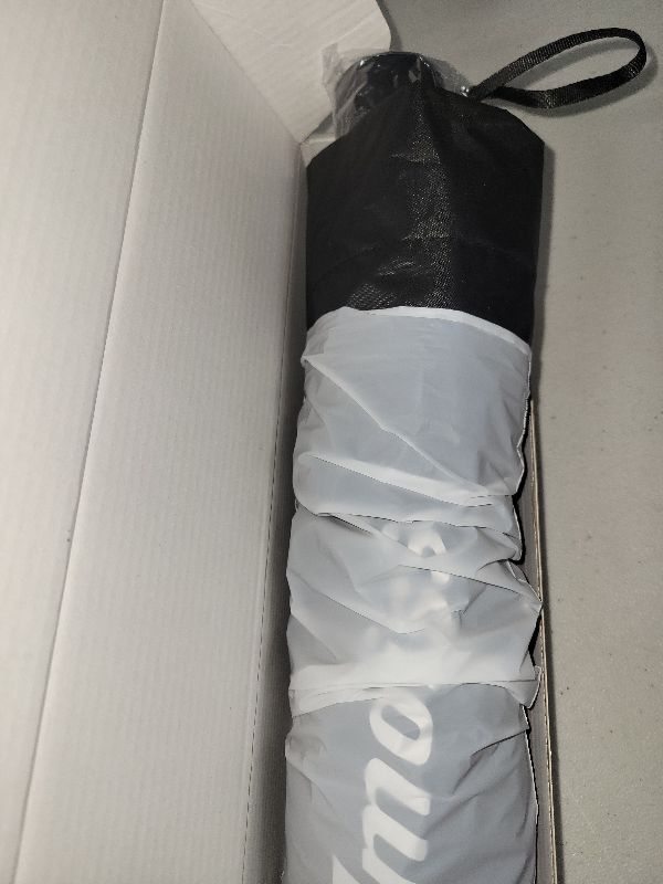 Photo 1 of [Upgraded] Nmoiss Windshield Sun Shade Umbrella - [Vinyl Coating Heat Shield] Protect Car from Sun Rays & Heat Damage Keep Cool and Protect Interior, Spring Structure Edge Medium 56" L x 31" W