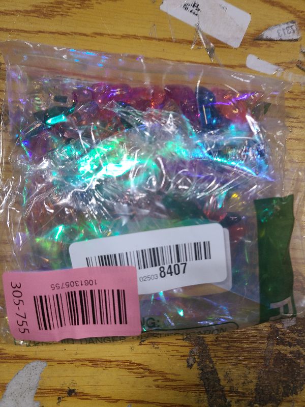 Photo 1 of 110Pcs in 10 Colors Ceramic Christmas Tree Replacement Bulbs - Plastic Lights Pegs, Included Angel Topper?Snowflake Top?Cross Stars.