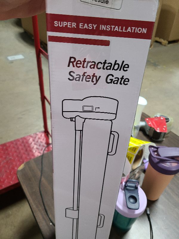 Photo 1 of 20 Inches Tall Retractable Short Dog Gates for Doorways, Short Pet Gate to Step Over, Extends up to 55" Wide, Step Over Puppy Gates for Stairs Mesh Doggy Gates Small Dog Gate Indoor Outdoor (Black)