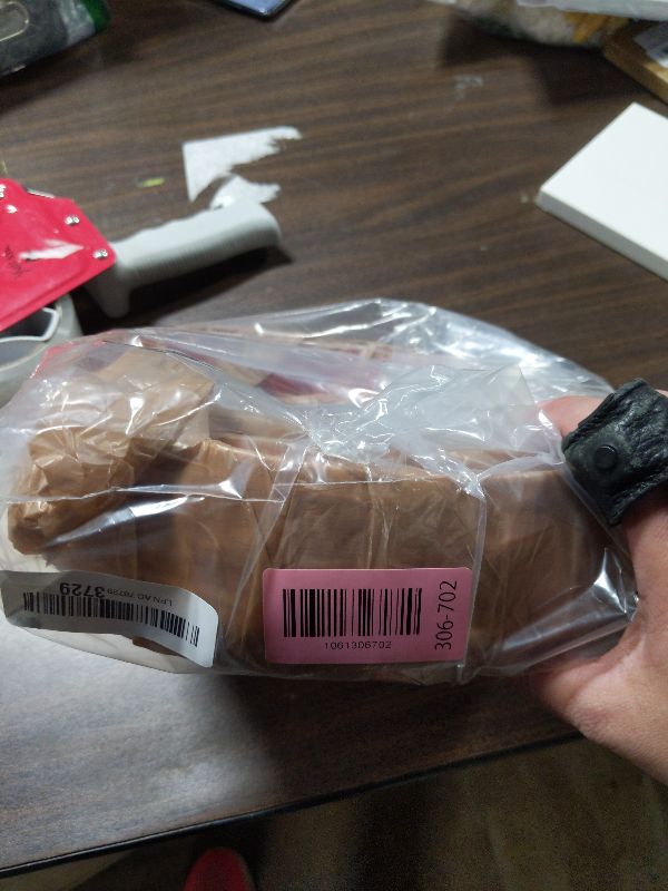 Photo 1 of 1/2" to 3/5" Height Threshold Ramp - Rubber Threshold, Floor Transition Strip, Door Strip, Wheelchair Ramp, Carpet to Tile Strip (Light Brown Coffee, 40 inches)