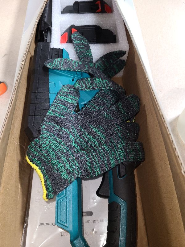 Photo 1 of 20'' Hedge Trimmer Cordless with Battery, Electric Handheld Bush Clipper with 2 Pack Rechargeable Batteries, 3000RPM 180° Rotatable Head, 2/3'' Blade Gap