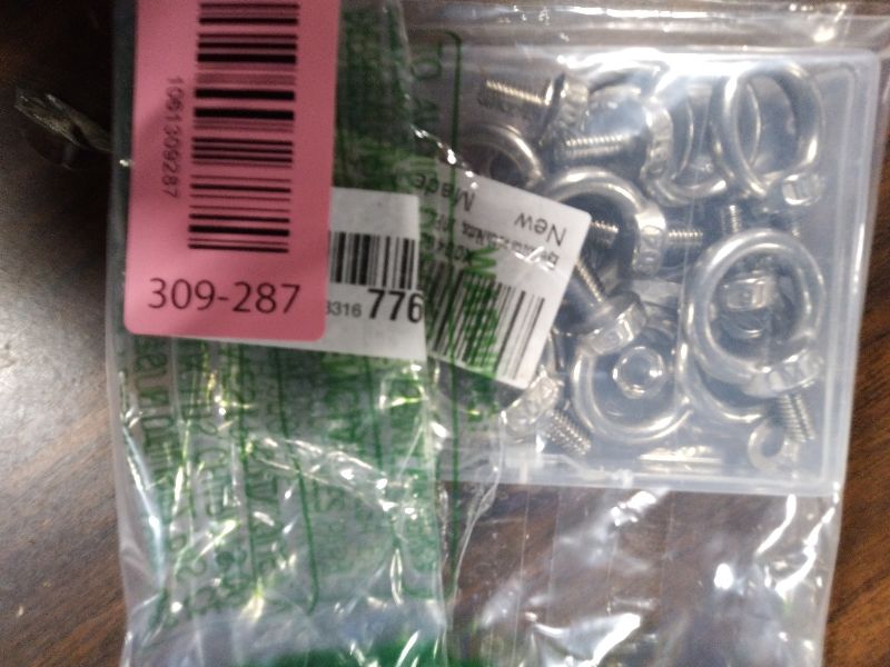 Photo 1 of 10 Pcs M6 Eye Bolts with Nuts Stainless Steel Lifting Eye Bolt UNC Heavy Duty Marine Grade Shoulder Ring Eyebolt, Eye Bolts with Nuts 1/4