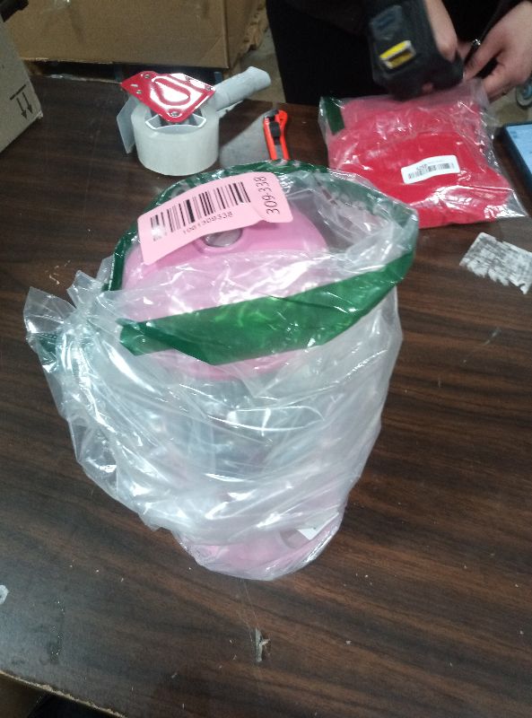 Photo 1 of 11-Inch Mini Gumball Machine - Vintage Candy Dispenser with Glass Globe, Metal Base, and Free Spin Coin Mechanism by Great Northern Popcorn (Pink)