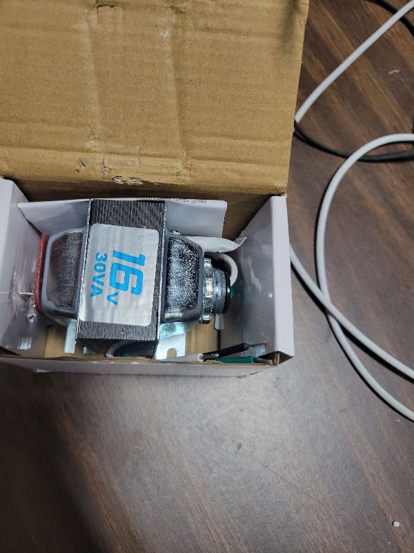 Photo 1 of 16V 30VA Doorbell Transformer for Ring Video Doorbells, Compatible with Ring, Nest Hello, Wyze and Eufy Video Doorbells, Power Supply for Nest, Ecobee, Sensi and Honeywell Thermostat