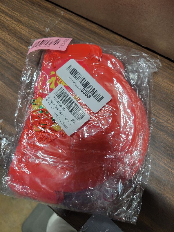 Photo 1 of 10 Inch Chinese Red Paper Lanterns, 20 PCS Chinese Lanterns Festival Decorations Foldable Chinese New Year Lanterns Hanging Red Paper Lantern for Lunar Spring Festival Home Restaurant Decorations