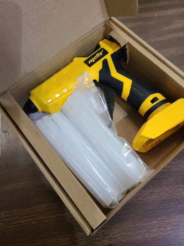 Photo 1 of 100W Cordless Hot Glue Gun Compatible with DeWalt 20V MAX Battery (Tool Only) High Temp Electric Power Glue Gun with 20PCS Full Size Glue Sticks for Arts Crafts DIY Festival Decor School Home Repair