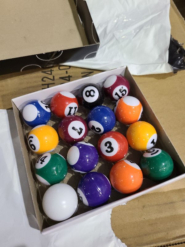 Photo 1 of 16-Piece Mini Billiard Balls Set – 25mm (0.98") Small Pool Balls for Table Games, Travel & Family Fun