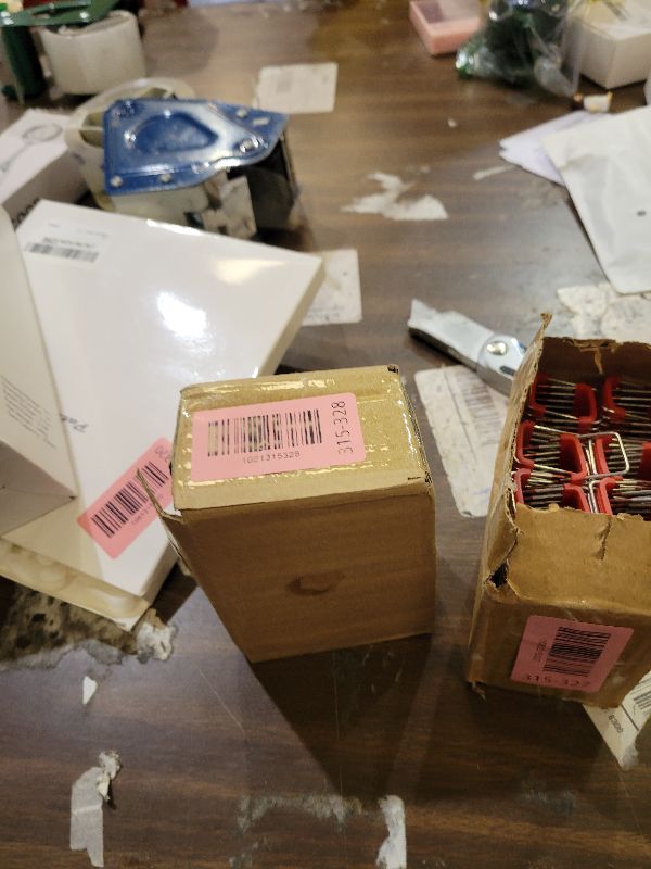 View 2 of 1" Insulated Cable Staples MNM1-600 fit Milwauke Cable Stapler Gun M12 2448-20 for to Wood Surfaces - Fit Milwauke Staples 600 per Box (Cable Staples-300)
