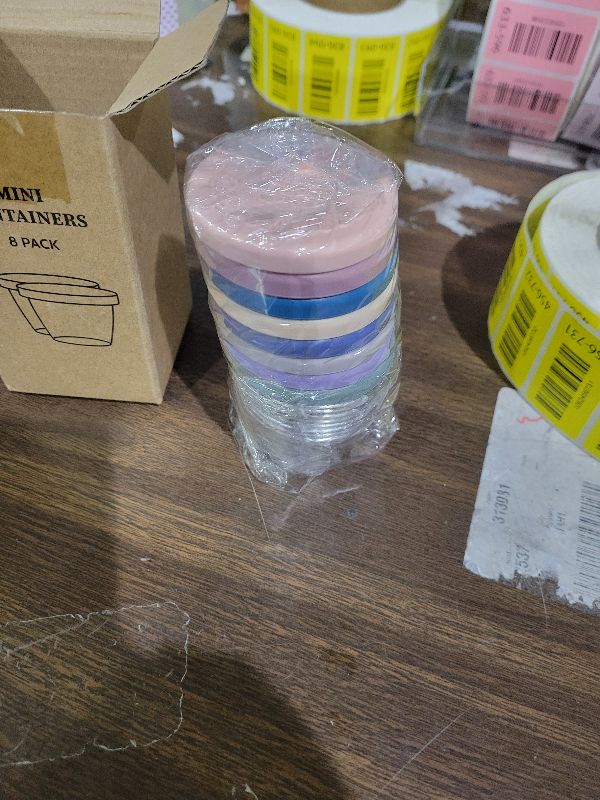 Photo 1 of [8 Pack] Salad Dressing Container To Go, 2.4oz Small Condiment Containers with Leakproof Silicone Lids, Reusable Stainless Steel Sauce Cups for Lunch Bento Box, Picnic and Travel