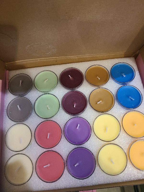 Photo 1 of 20 Pack Scented Candles, 1.6oz Mini Jar Holiday Gift Set with 10 Fragrances & Colors, Natural Soy Wax Aromatherapy Candles for Valentine's Day, Home, Party Decor, Candle Gifts for Women, Her, Mom